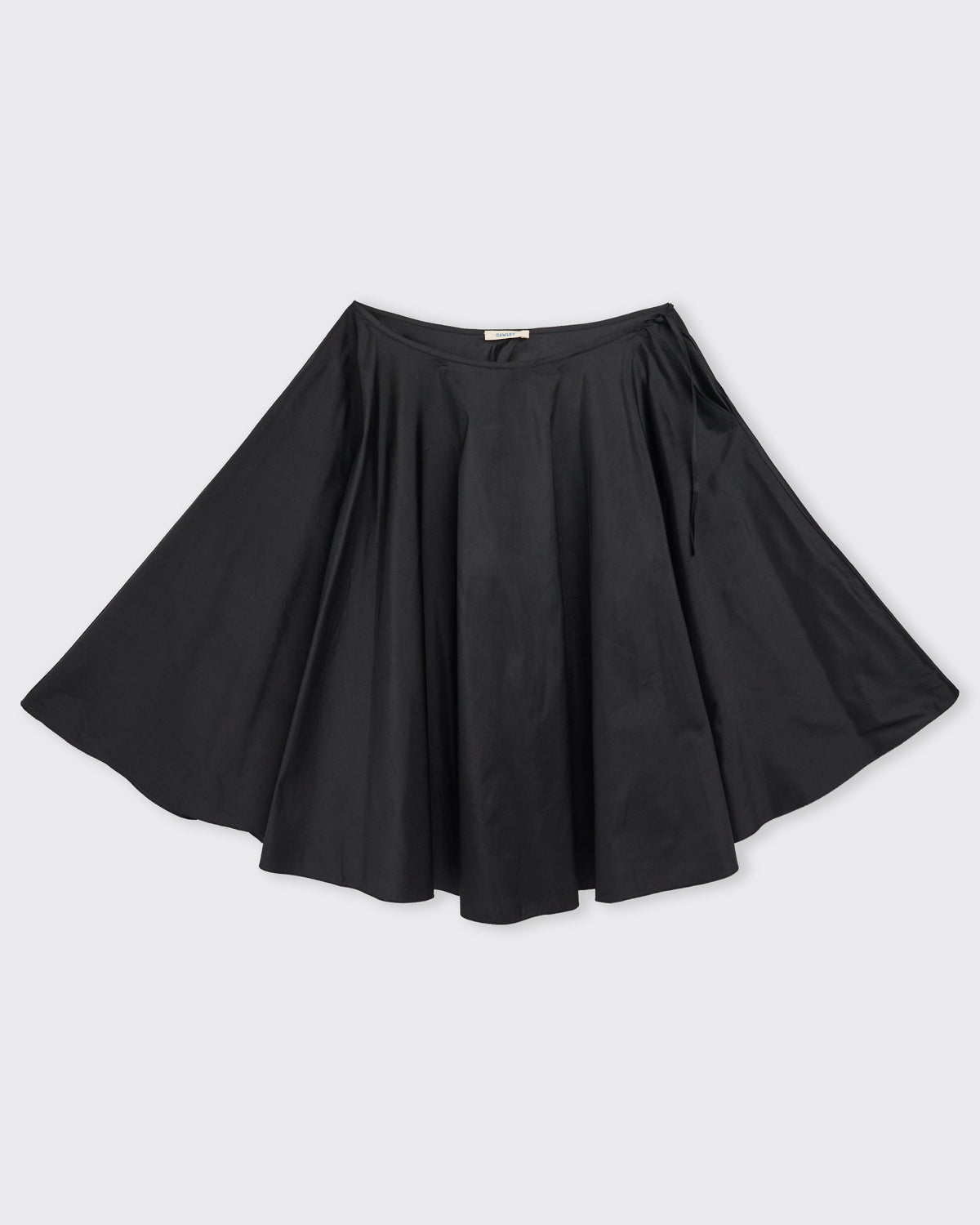 Cawley Silk Dupion Ballet Skirt in black, back