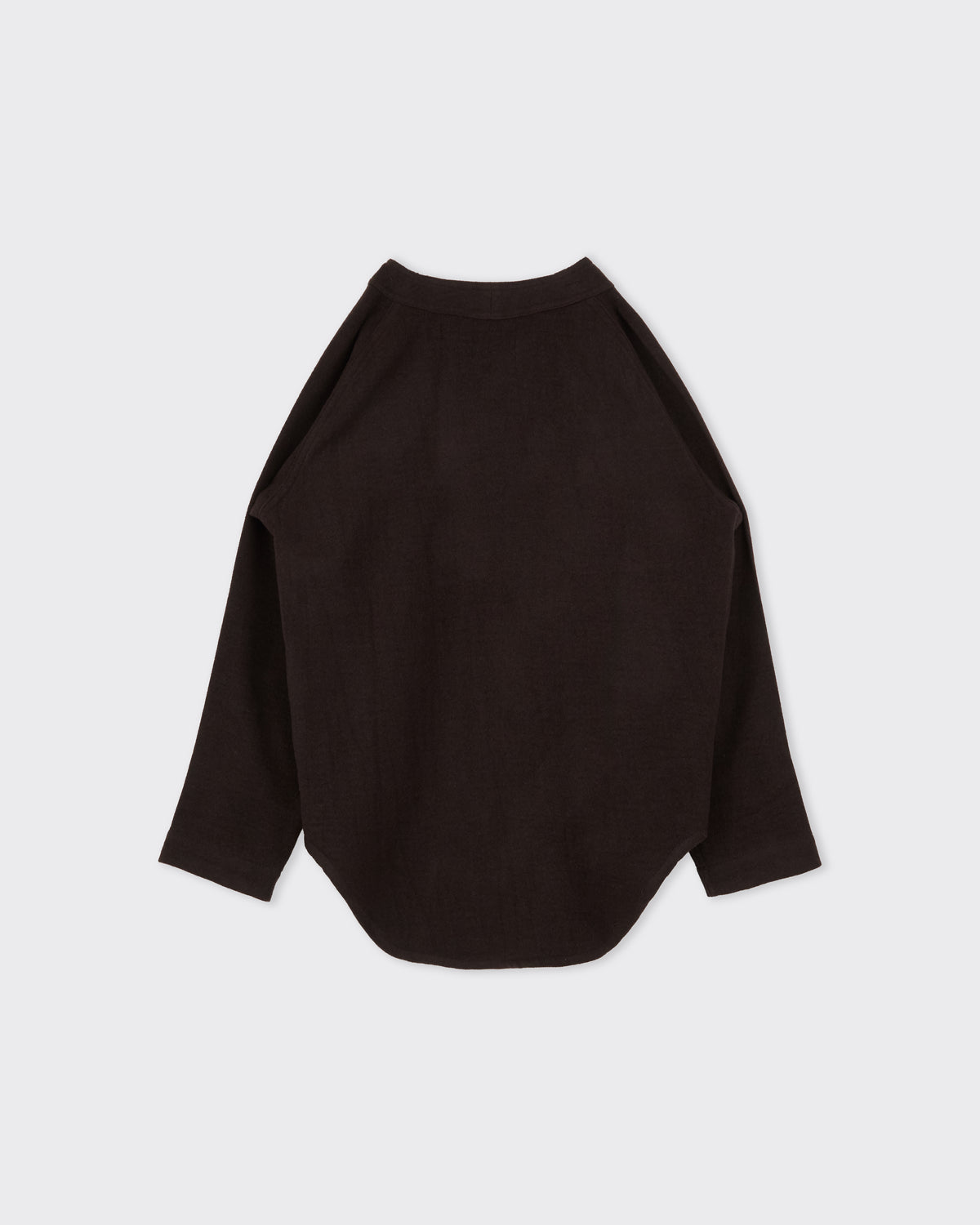 Colbo Baseball Top in dark plum, back