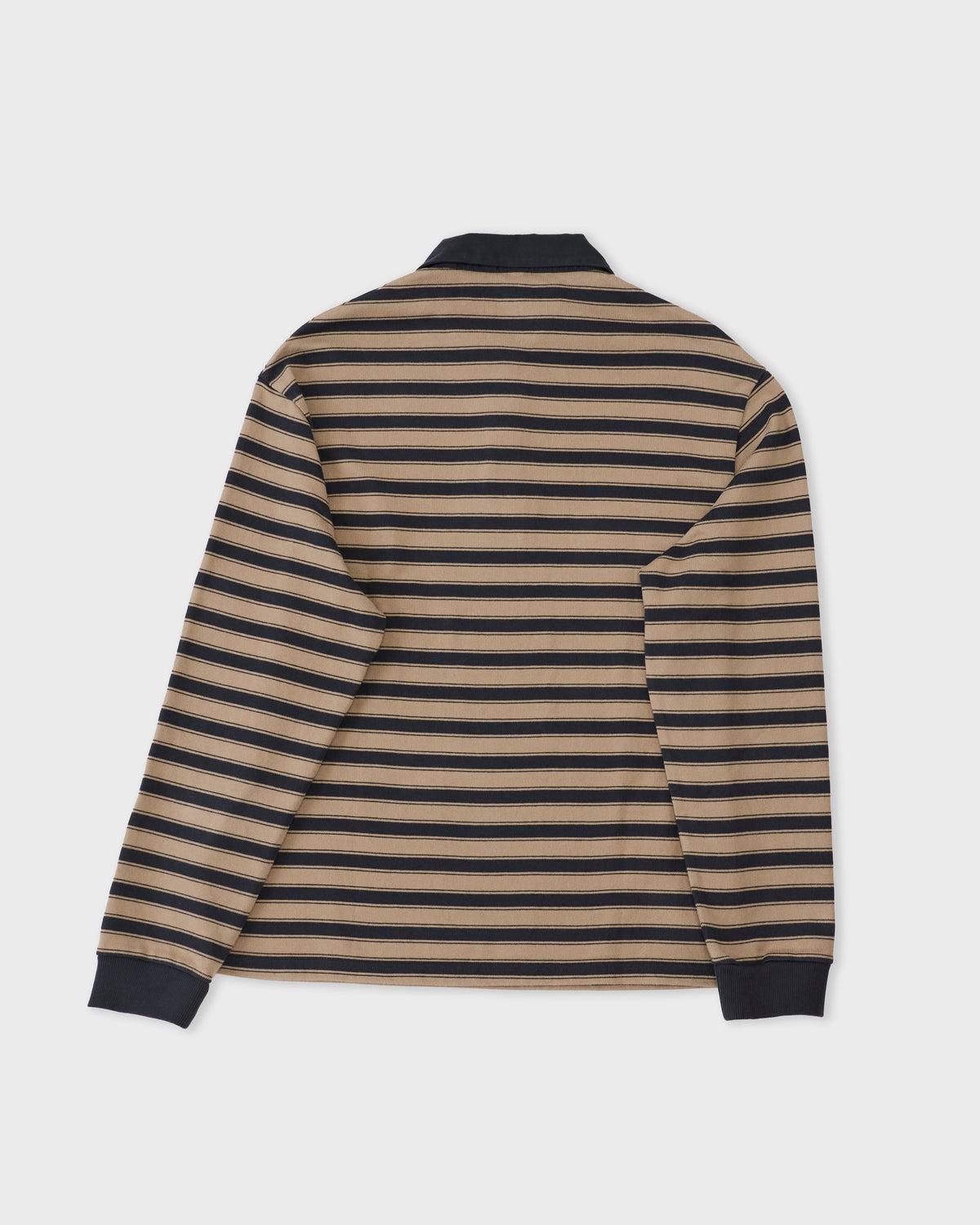 Another Aspect Rugby Polo 1.0 in grey/brown, detail