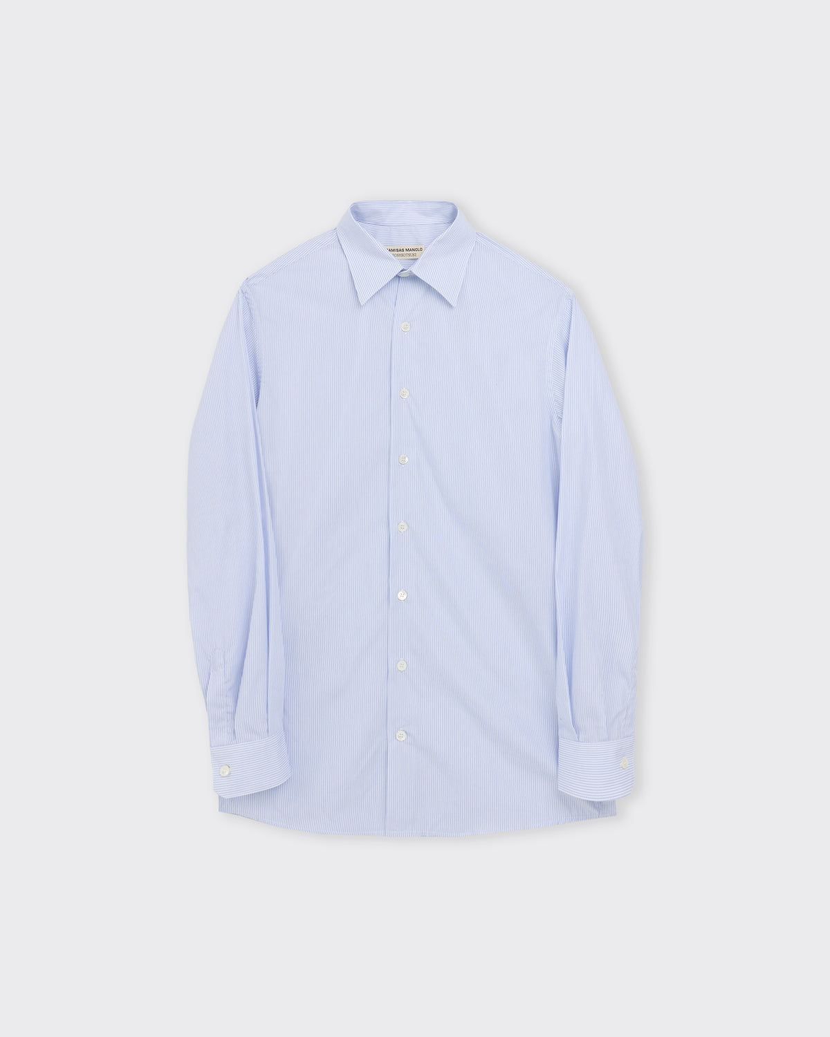 Camisas Manolo x Soshi Otsuki Stripe Shirt in blue, front