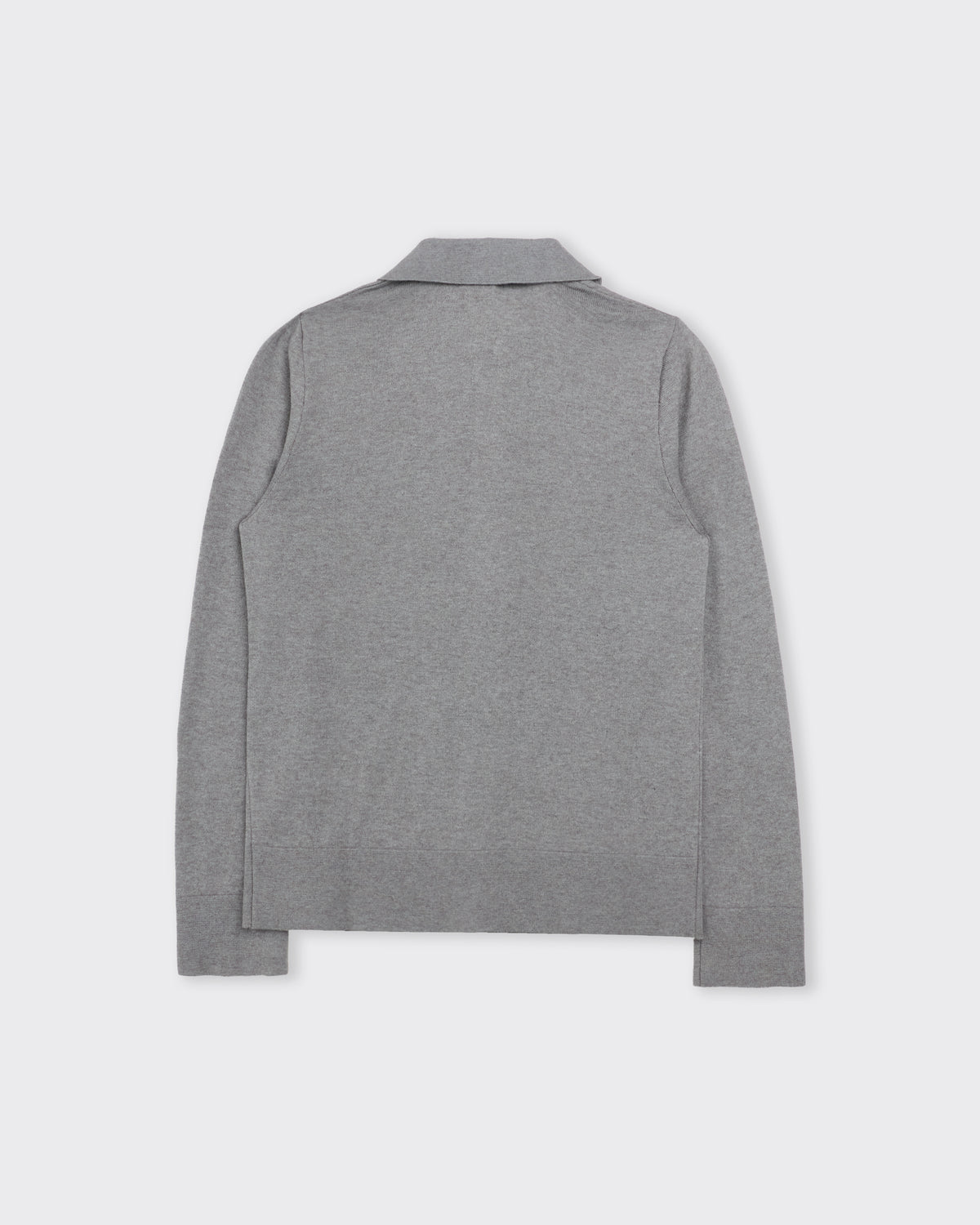Camisas Manolo Knitted Shirt in light grey, back