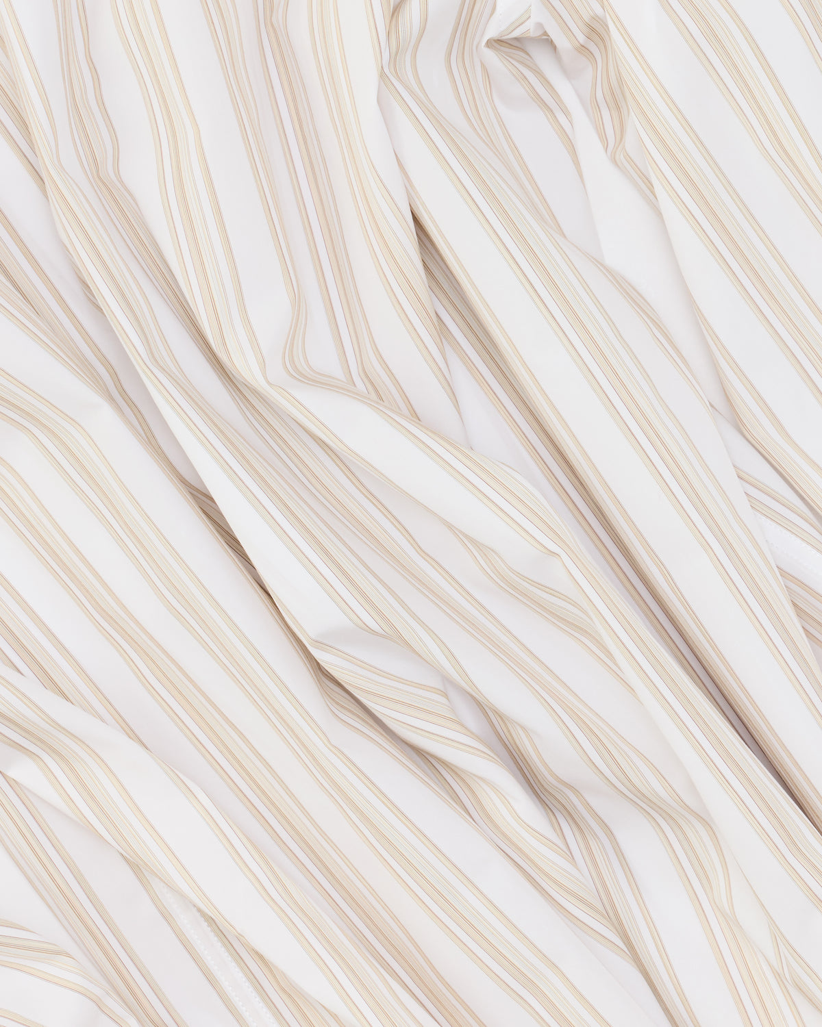 Colbo TK Shirt in sandbar stripe cotton poplin, striped fabric close-up