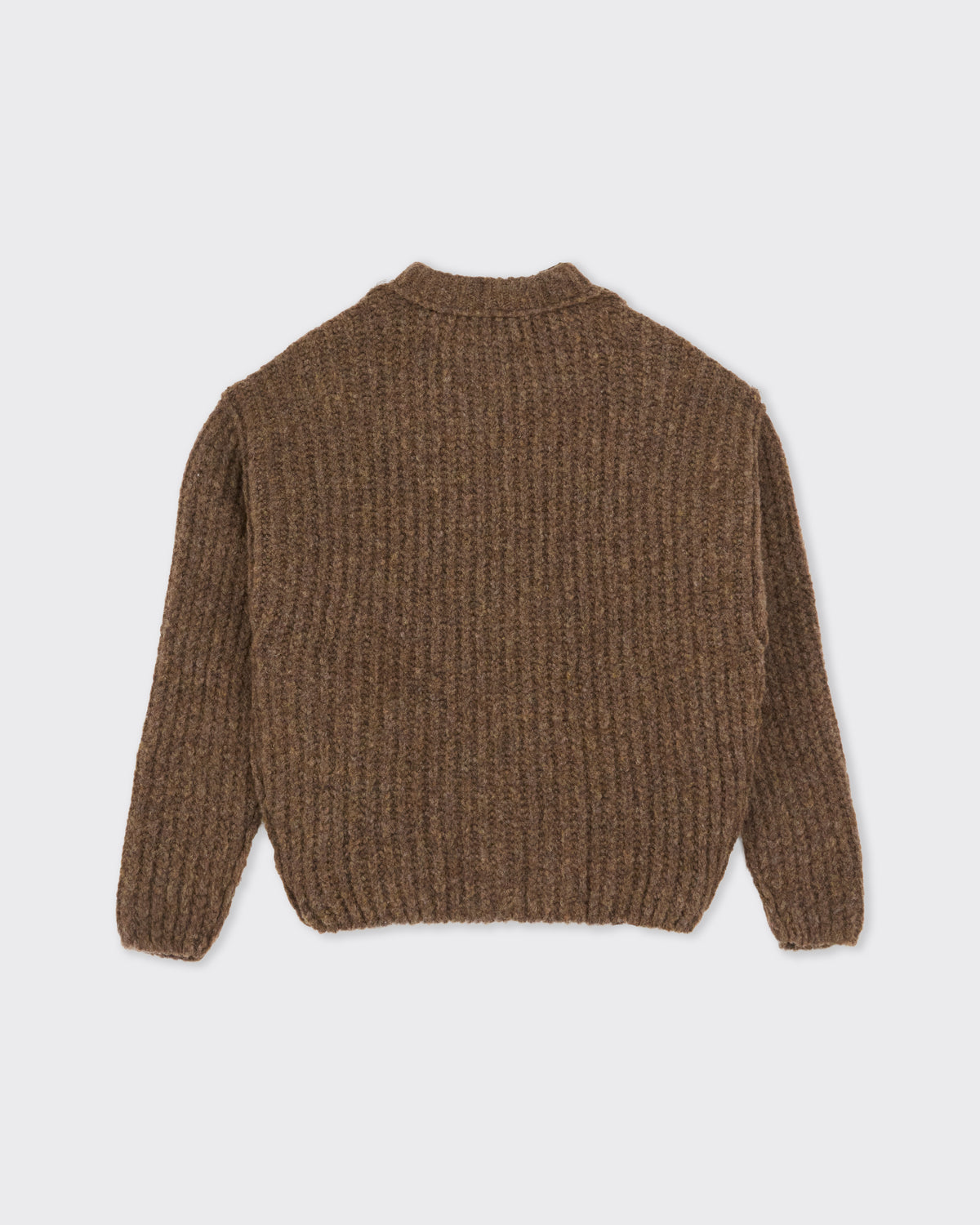 RUS Nemoto Sweater in chocolate, back