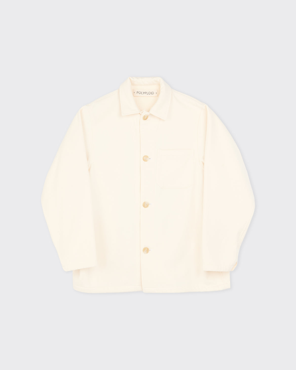 Polyploid Night Wear Shirt in off white, front alternate