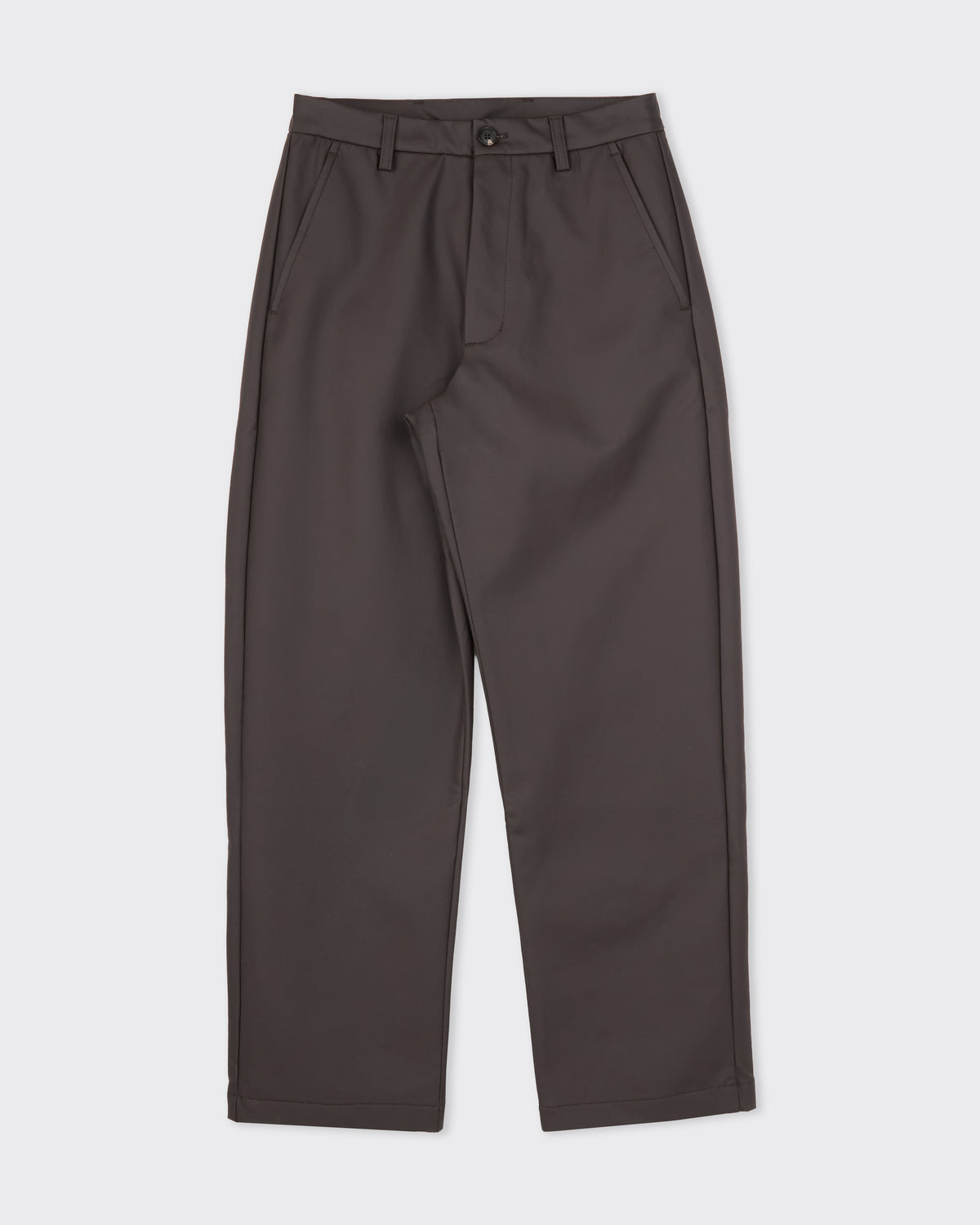 Colbo Chinos in coated deep purple, front