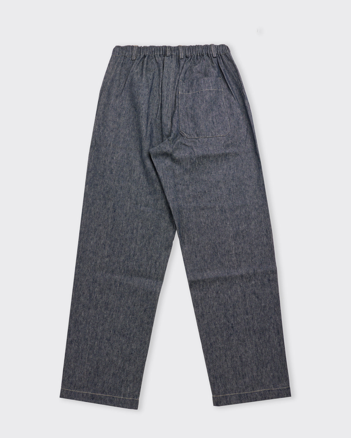 Wanze Easy Trouser in linen cotton denim, back