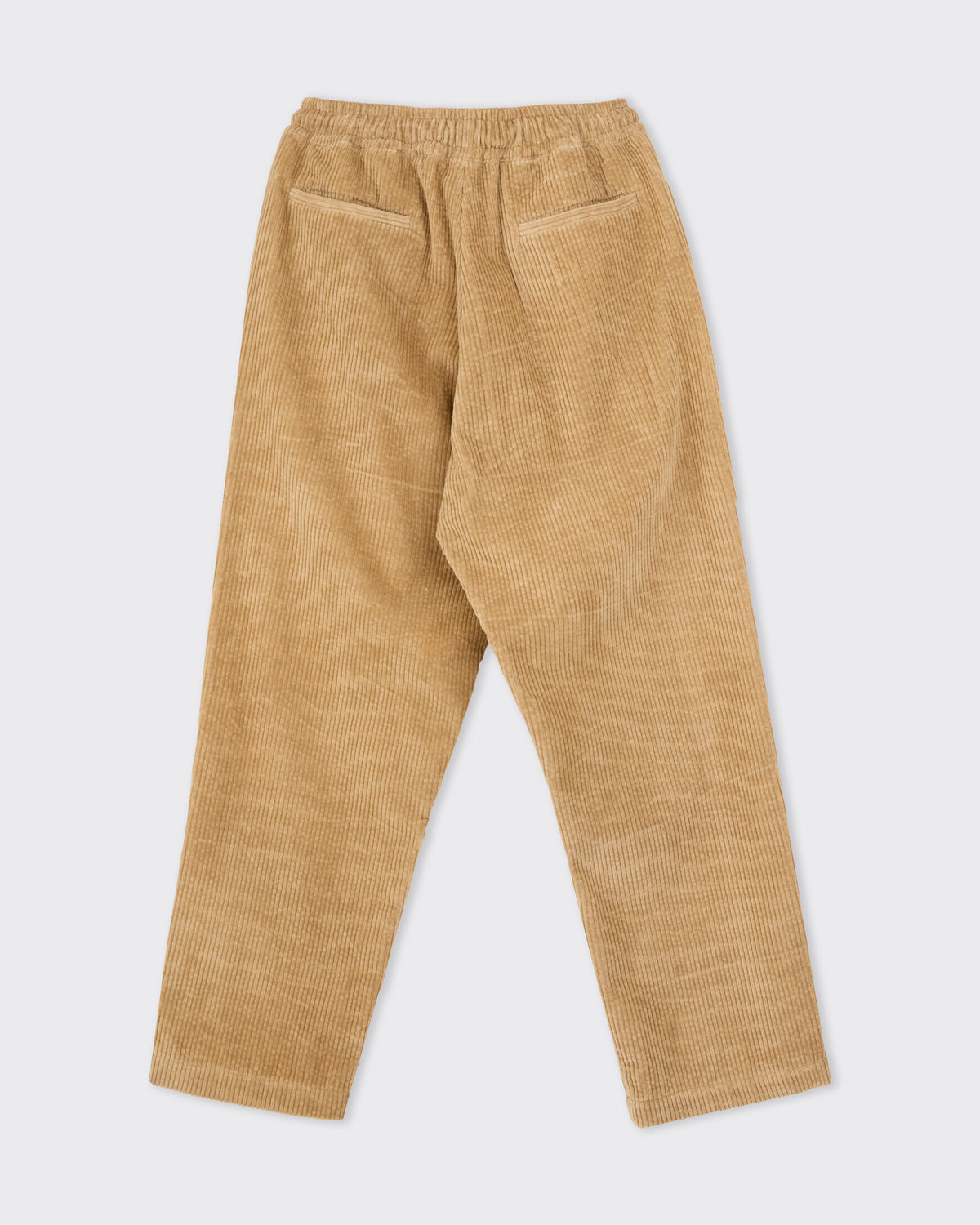 Colbo Draw Pants in beige washed corduroy, front