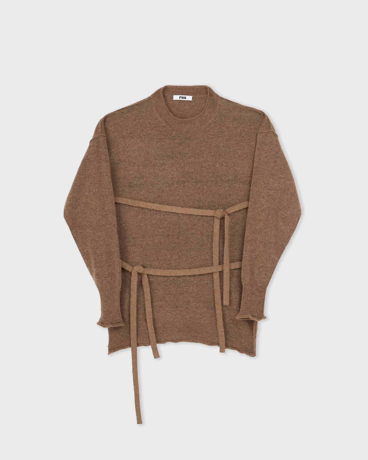 RUS Karamu Sweater in taupe, front