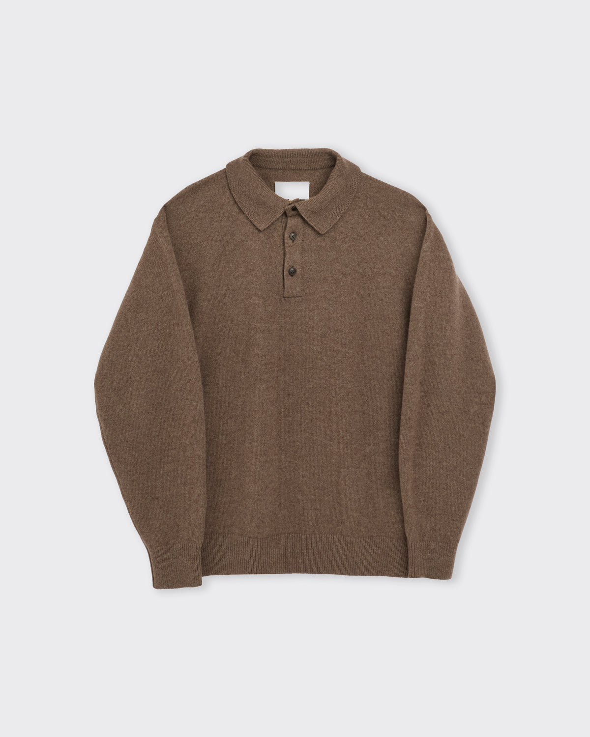 Yoko Sakamoto Knit Polo in brown, front