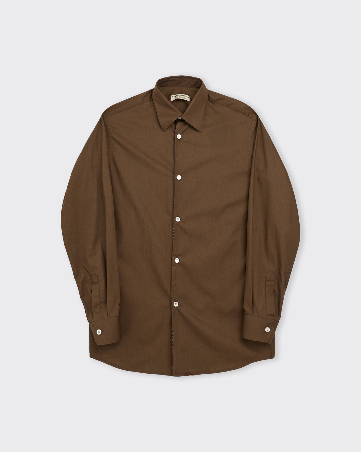 Camisas Manolo x Soshi Otsuki Tie Shirt in brown, front