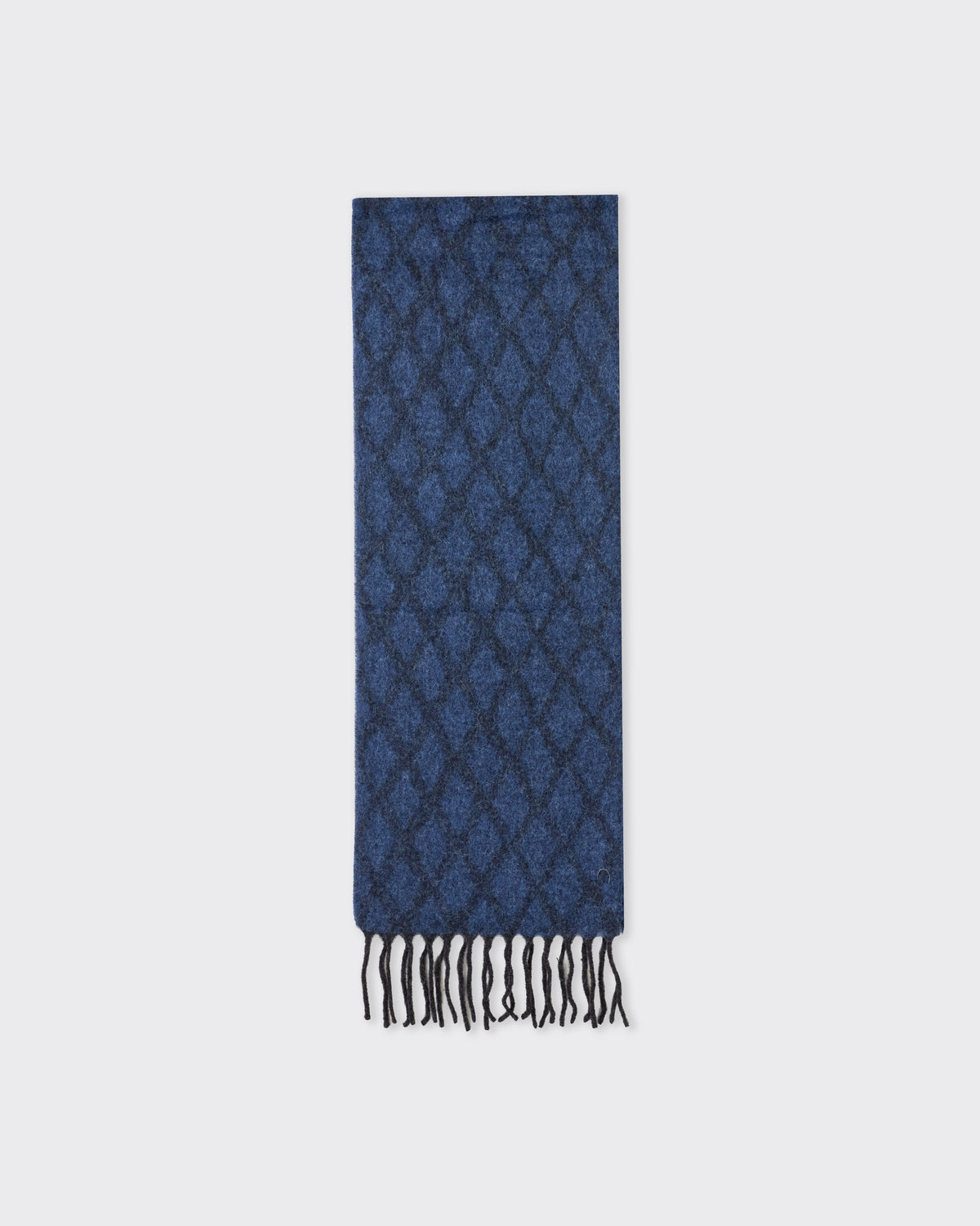 Colbo Blue Block Scarf in blue, flat