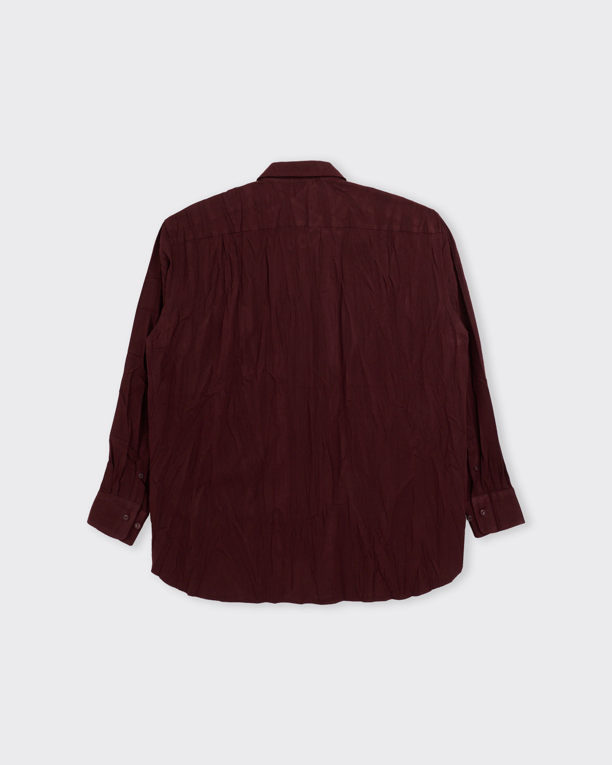 Yoko Sakamoto Regular Collar Shirt in burgundy, back