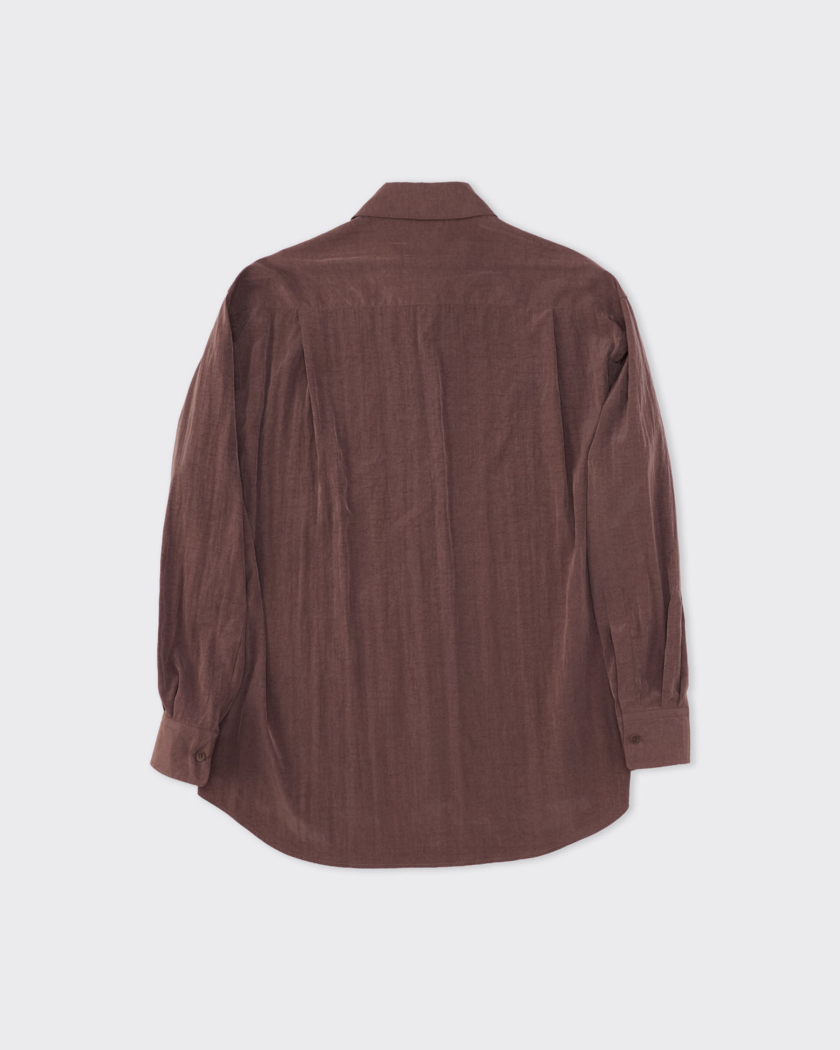 Colbo TK Shirt in mauve washed lyocell, back, flat lay