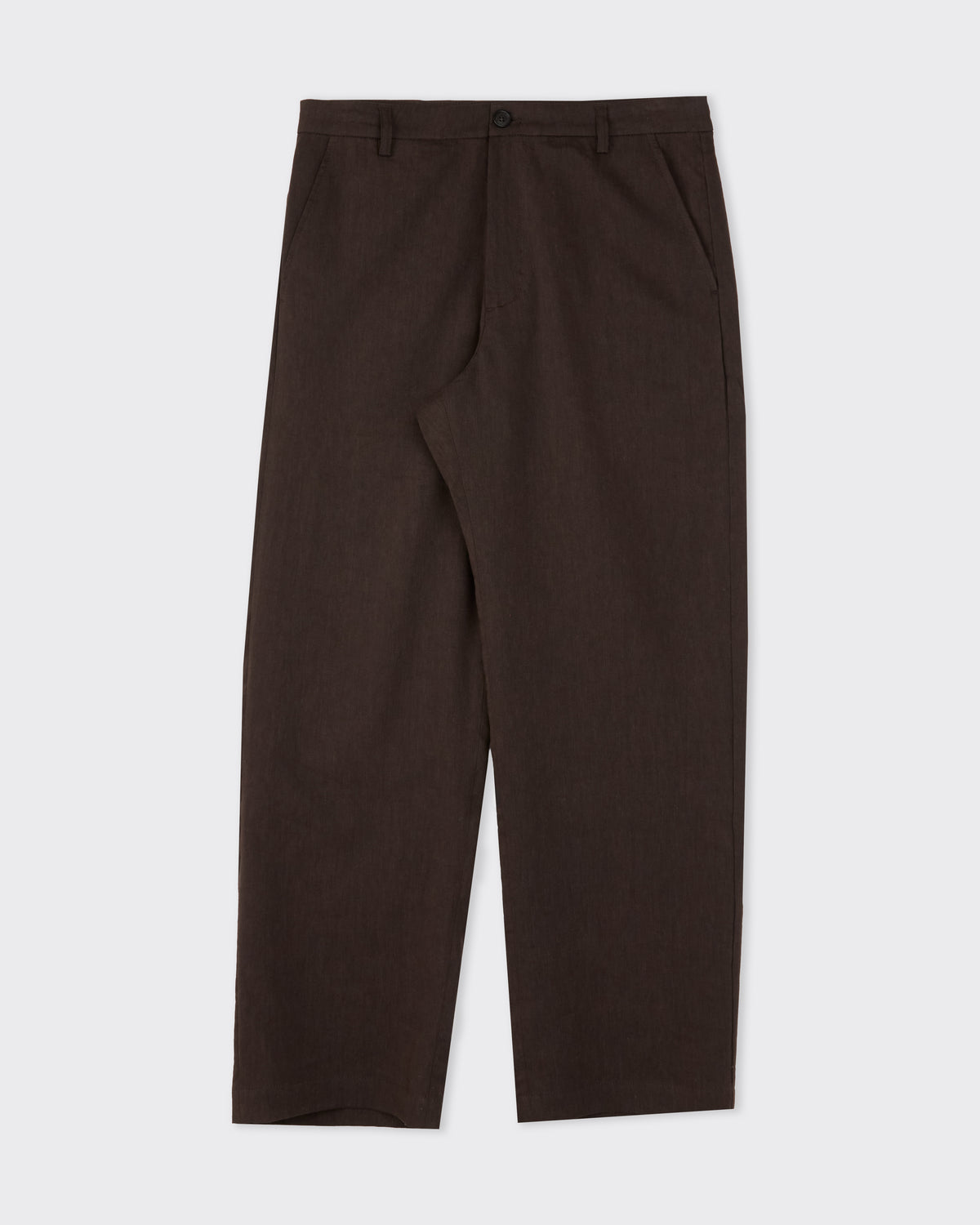 Colbo Chinos in soft dark brown, front