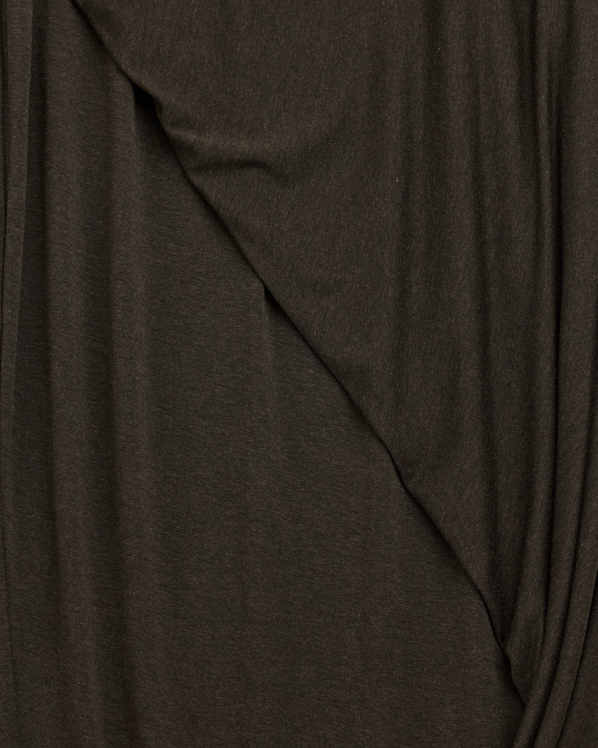 Wanze Twisted Jersey Skirt in charcoal, draped front close-up