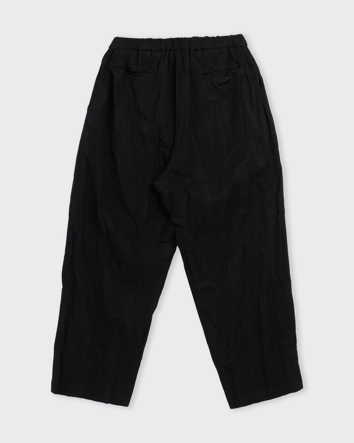 Yoko Sakamoto Wide Easy Pants in black, back