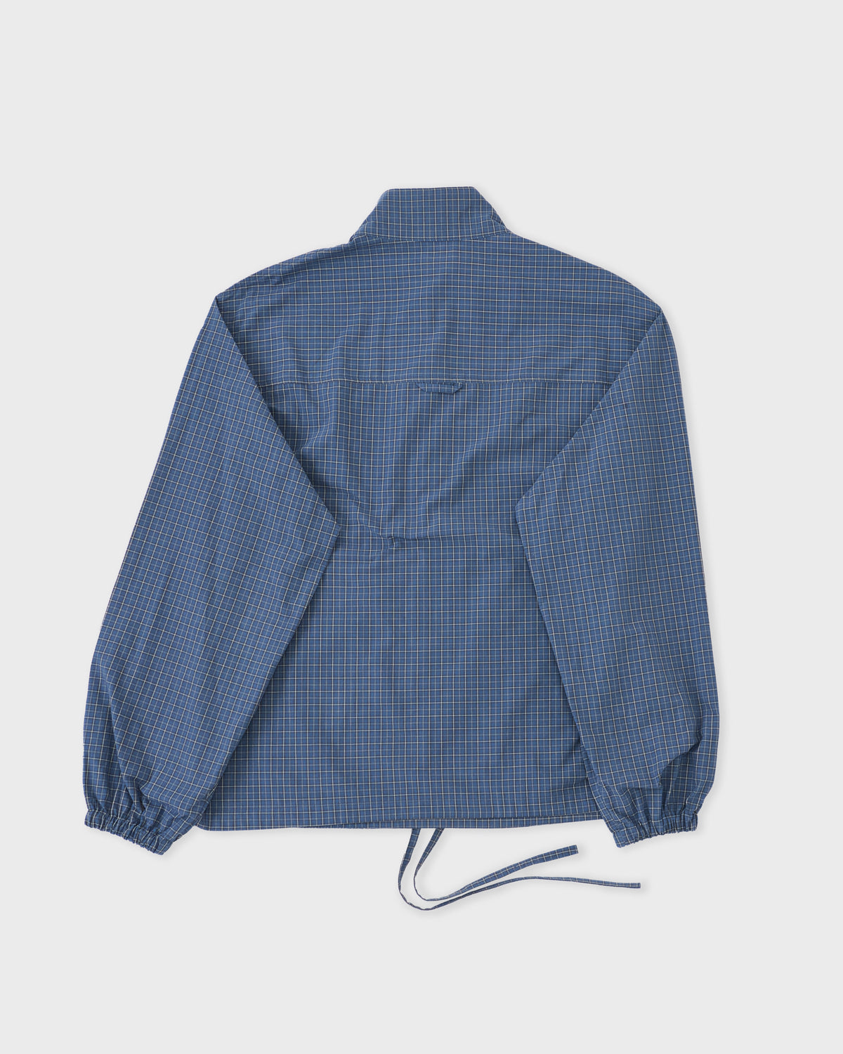 Cawley Miles Pullover in blue check, back