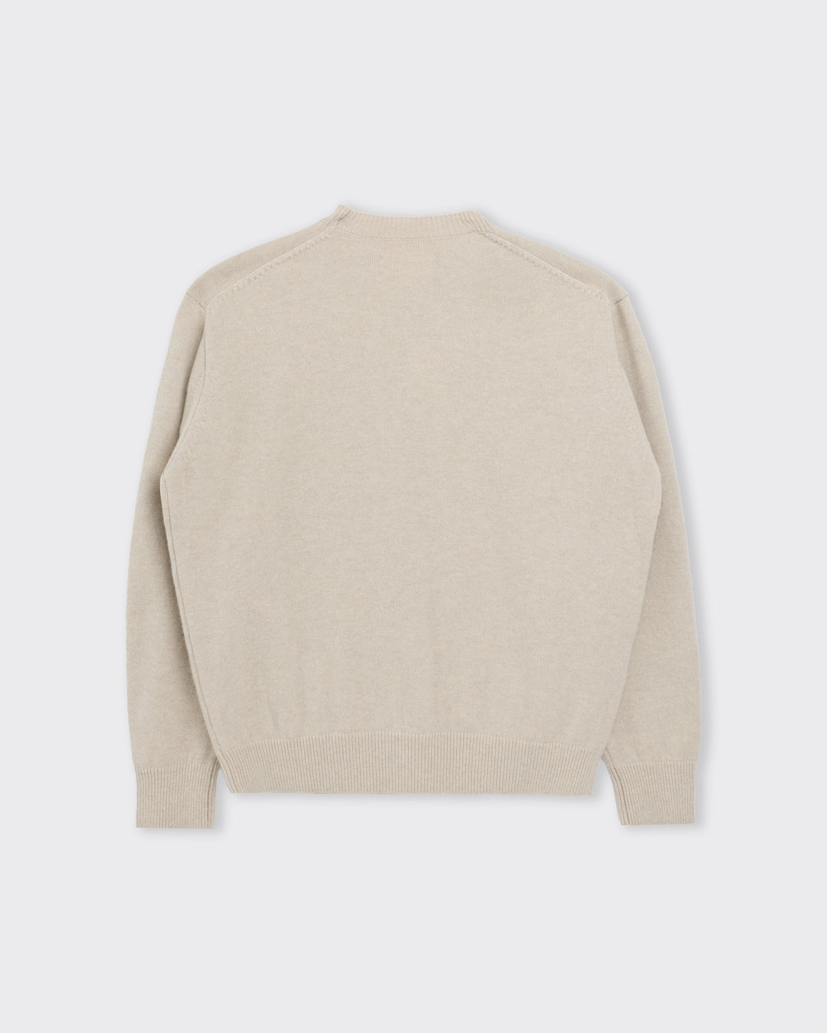 Yoko Sakamoto Crew Neck Knit in ecru, back