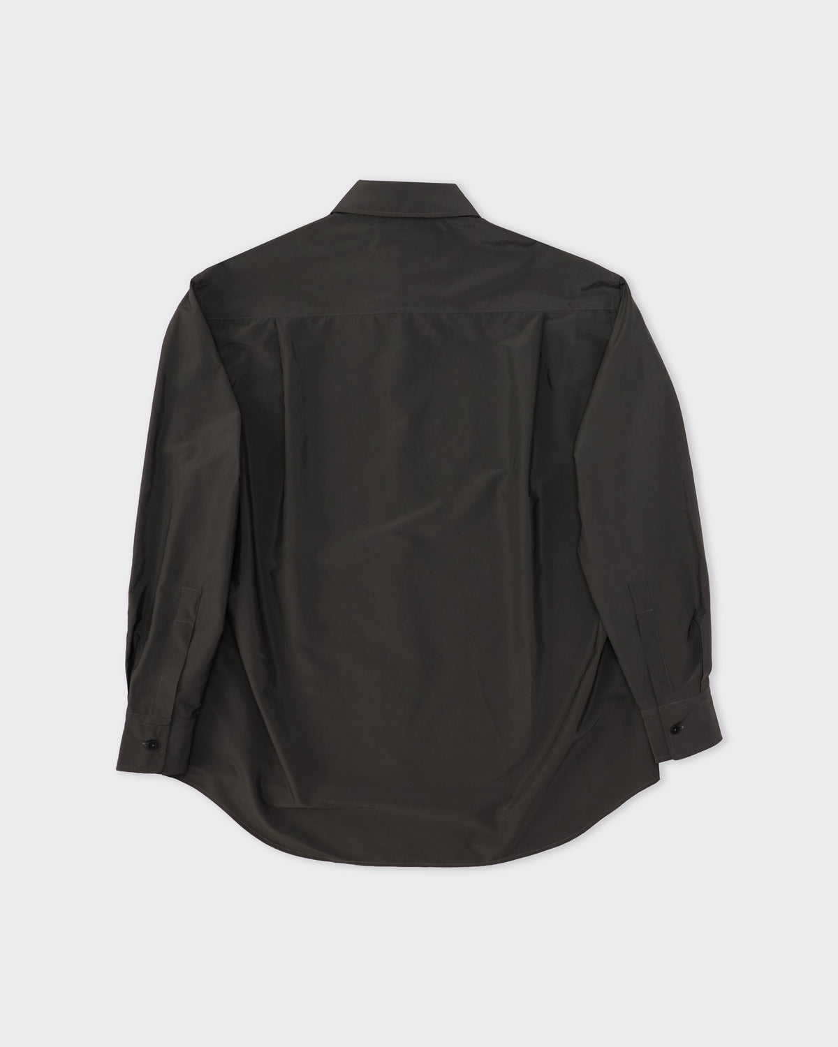 Colbo TK Shirt in washed black viscose-nylon, back, flat lay