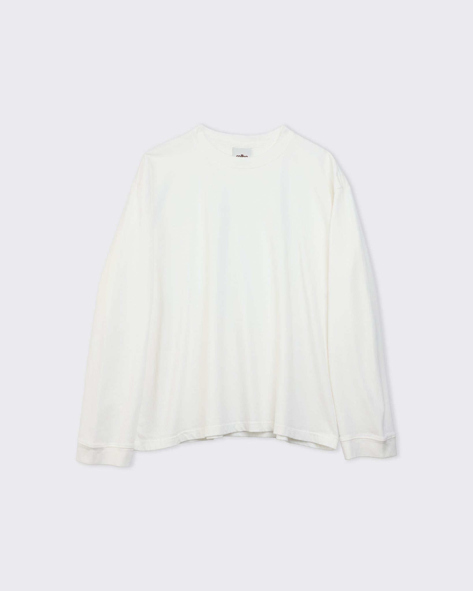 Long Sleeve T-Shirt in Off White | Colbo