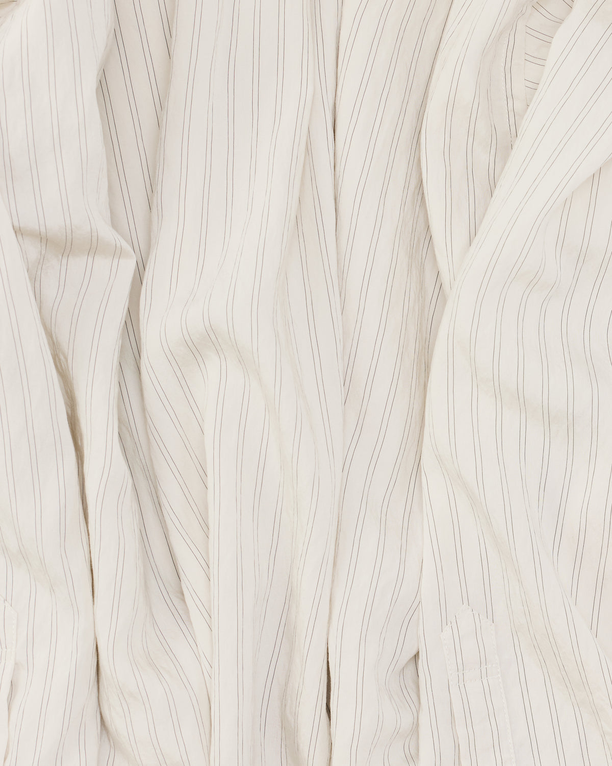 Colbo Office Shirt in triple line stripe Italian modal, striped fabric close-up