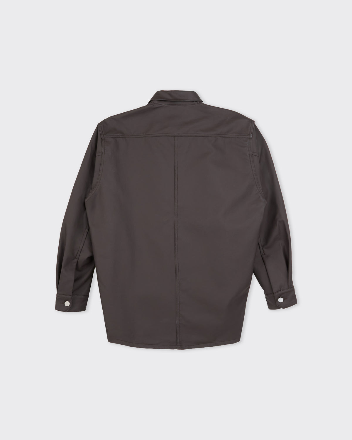 Colbo Overshirt in coated deep purple, back