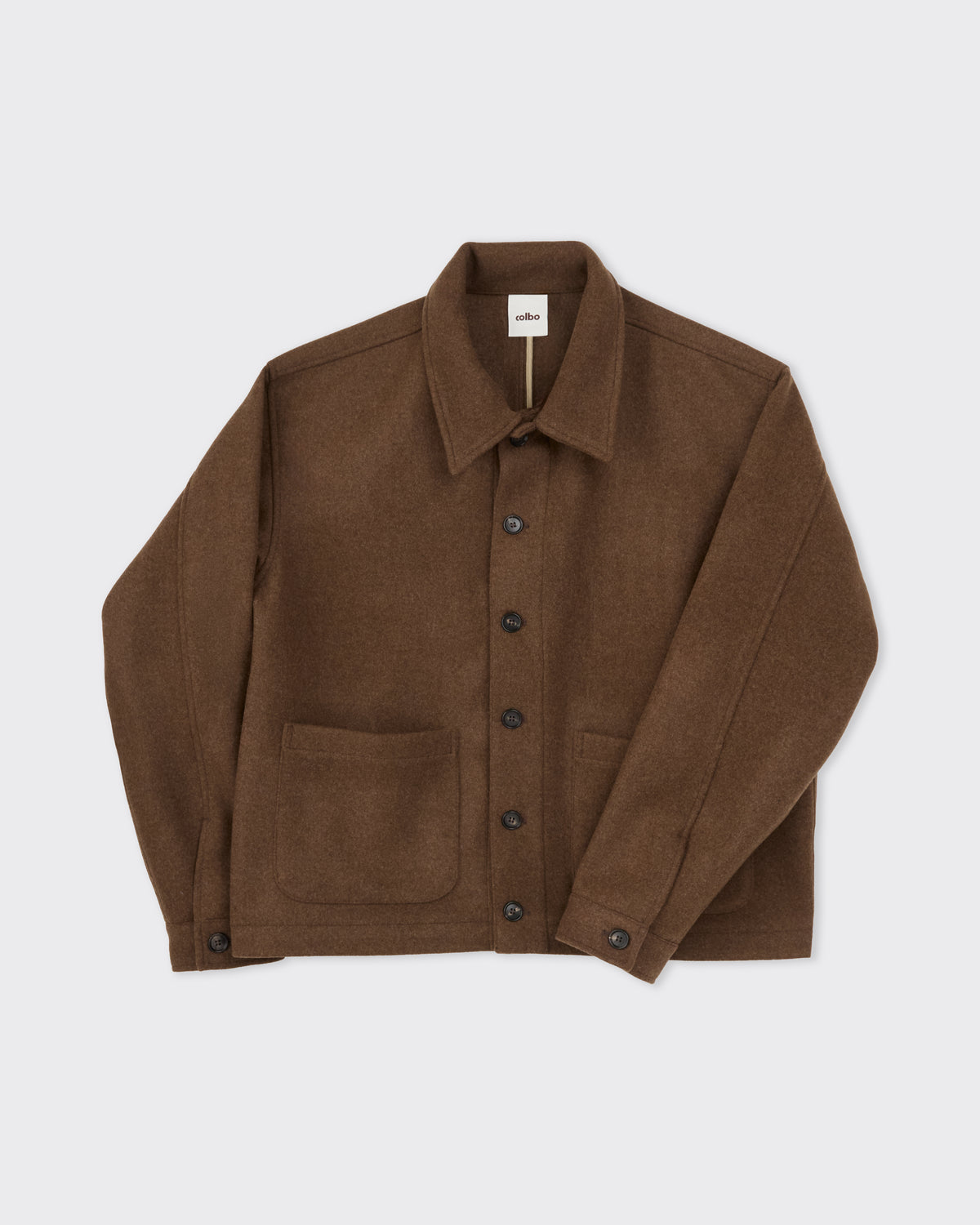 Colbo Steam Jacket in brown, front detail