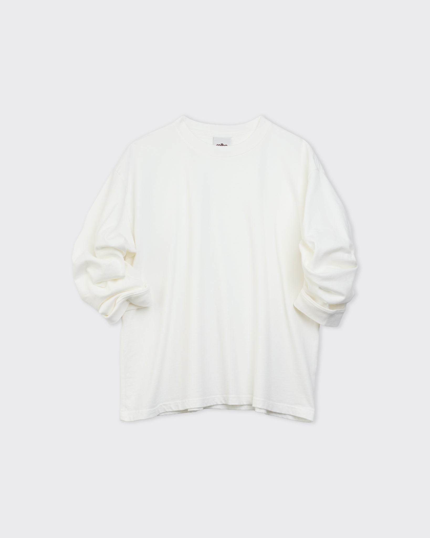 Long Sleeve T-Shirt in Off White | Colbo