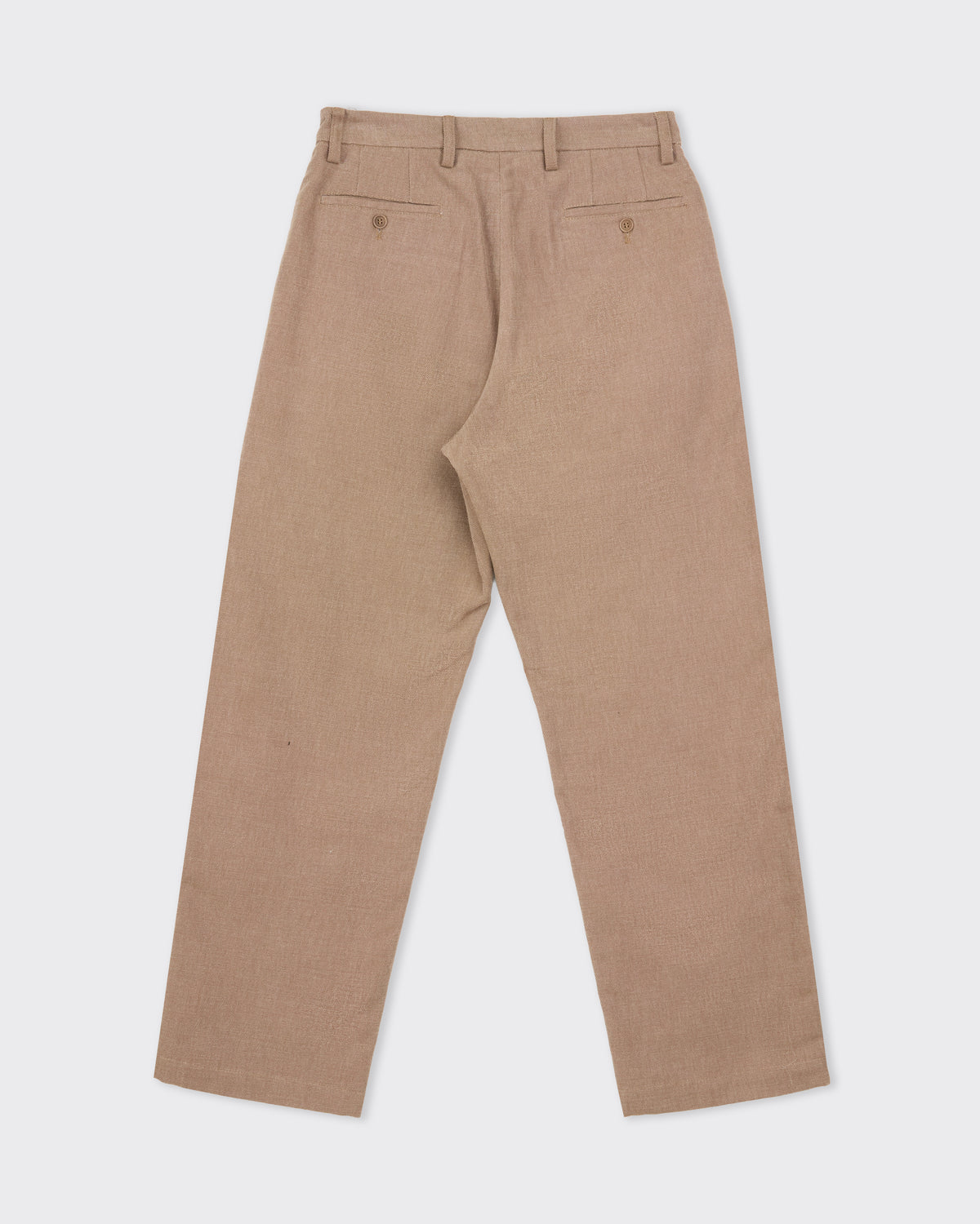 Colbo Chinos in brushed brown canvas, back