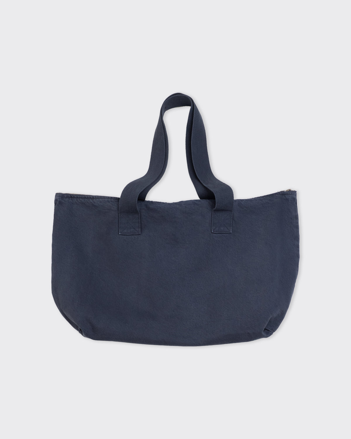 Colbo Zip Tote Bag in navy cotton, front