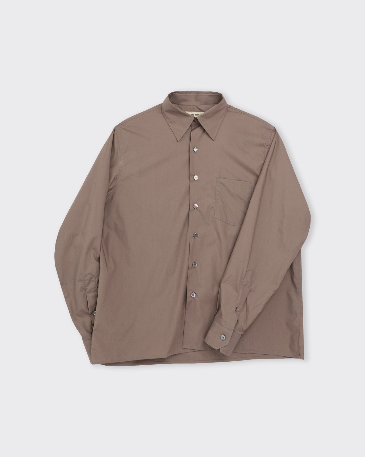 Camisas Manolo Campo Shirt in light brown, three-quarter view