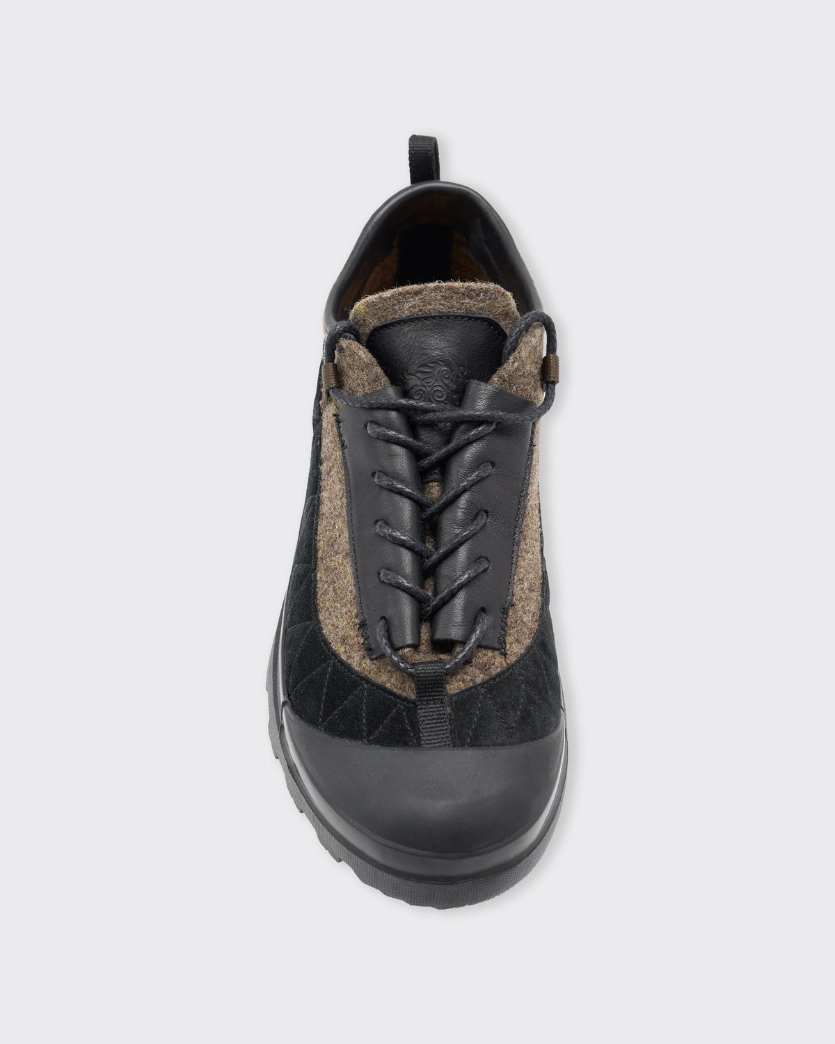 Ranra Kalt Wool Shoes in military olive, top