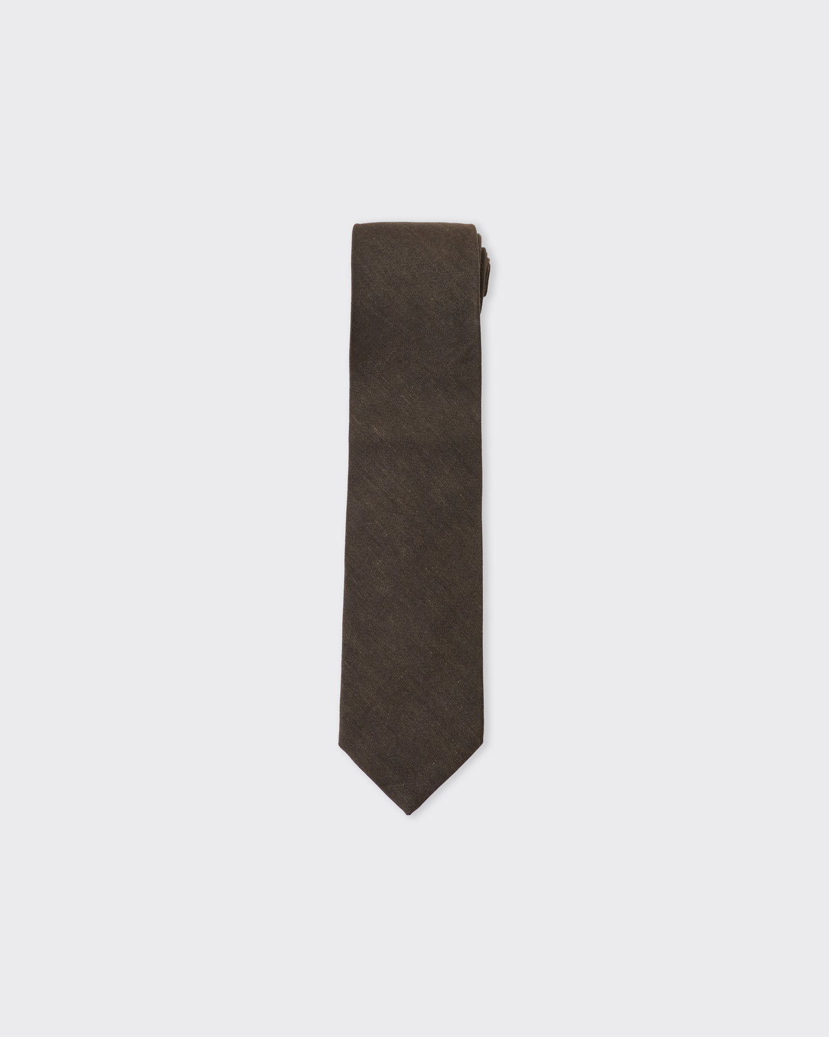 Colbo Tie in soft dark brown, flat