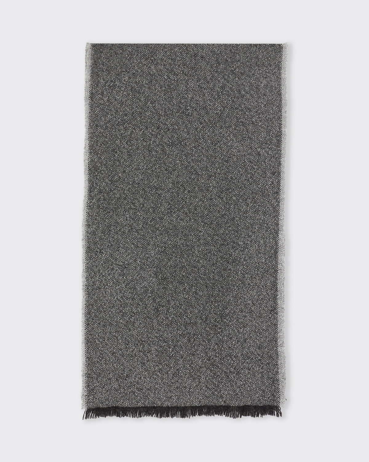 Yoko Sakamoto wool long scarf, laid flat