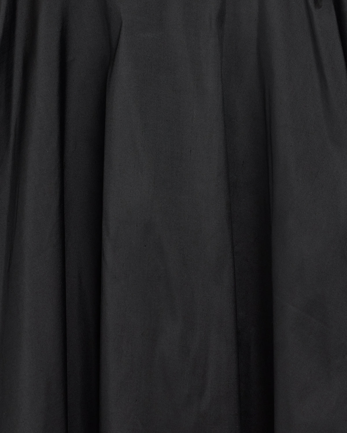 Cawley Silk Dupion Ballet Skirt in black, silk dupion close-up