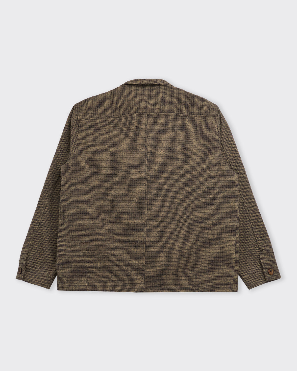 Wanze Chore Shirt in brushed cotton plaid, back