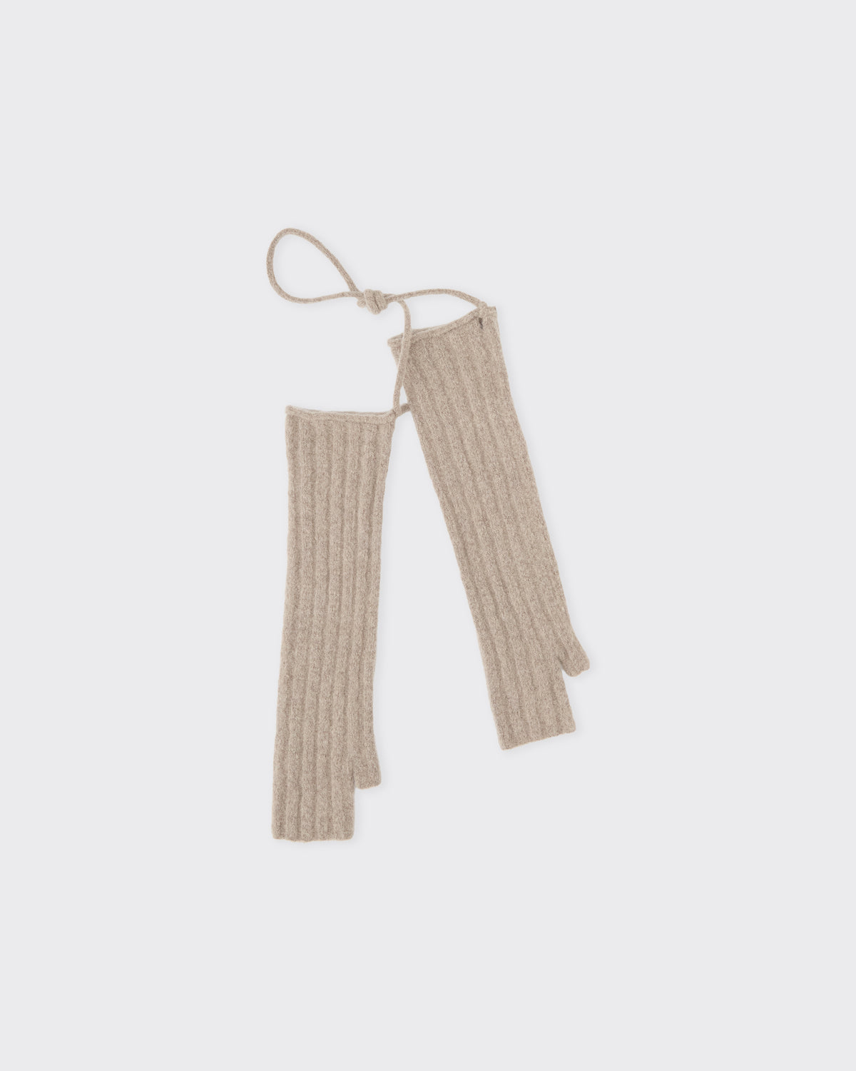 RUS Mijikai Mittens in taupe, front