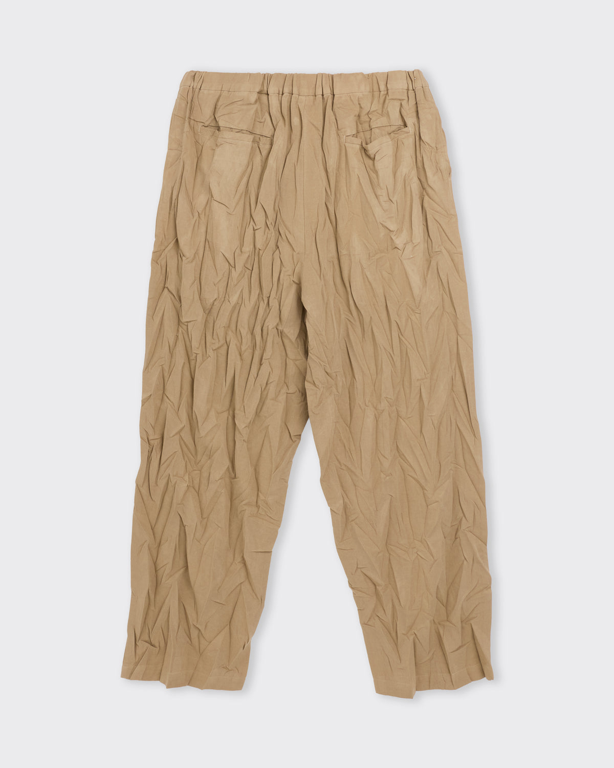 Yoko Sakamoto Wide Easy Pants in beige, back