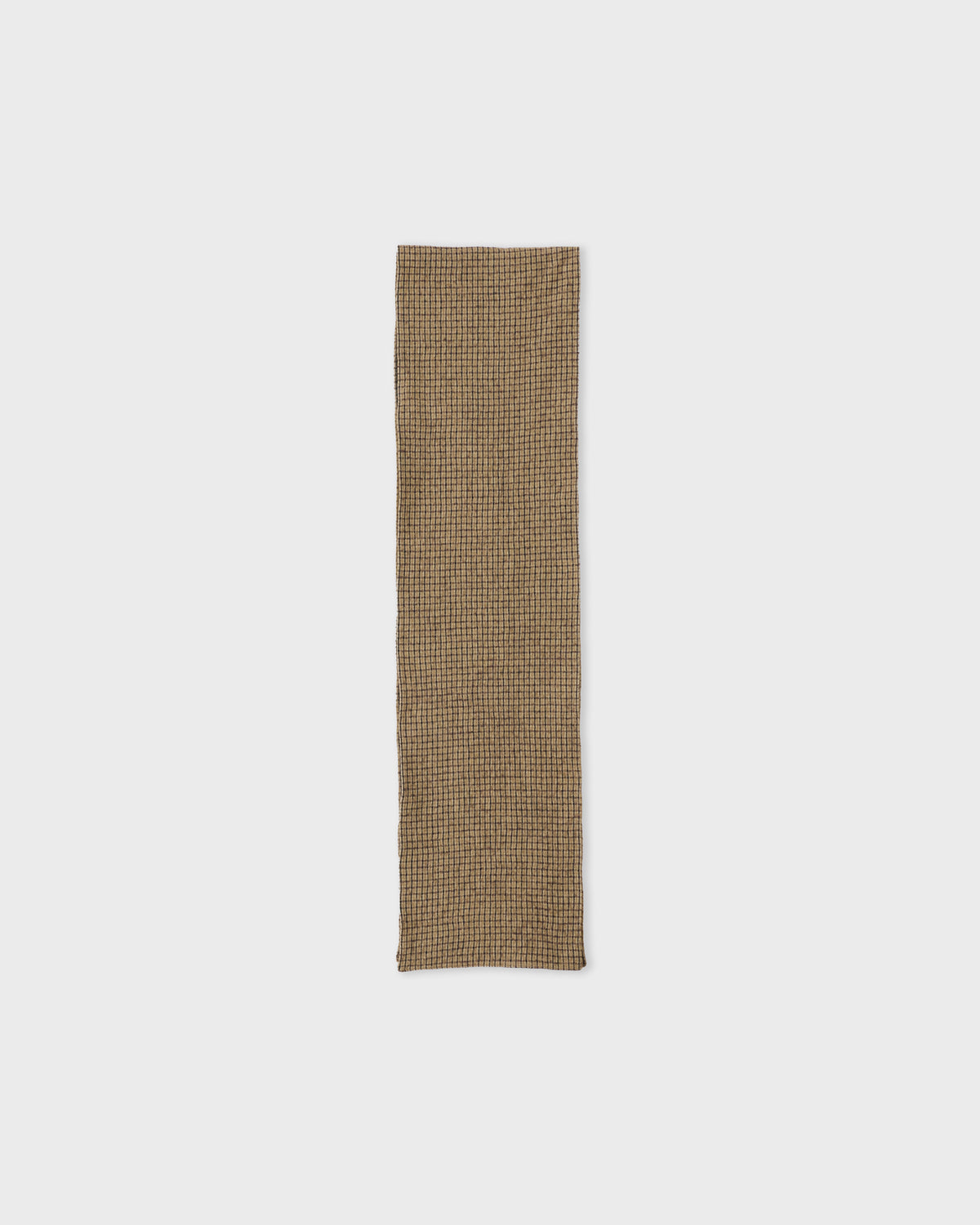 Cawley Twill Scarf in brown check