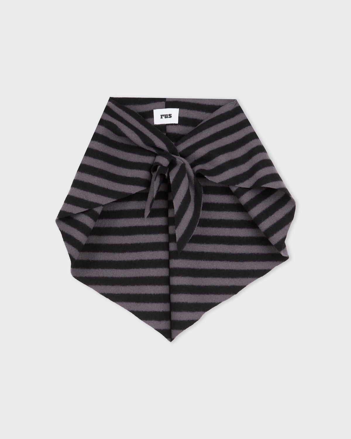RUS Danpen Scarf in black/marengo, tied