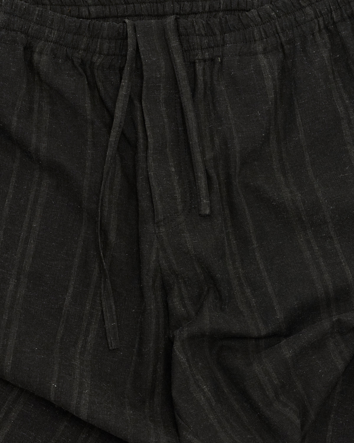 Cawley Theo Trouser in washed black stripe, back