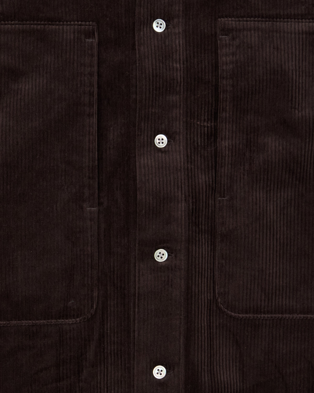 Polyploid Shirt Jacket in dark brown, front alternate