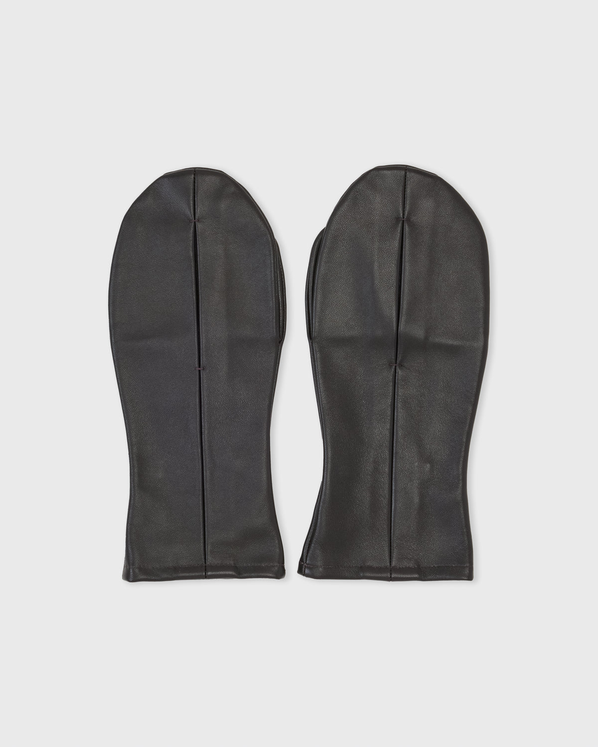 sage nation aw26 leather box pleat mitten dark brown