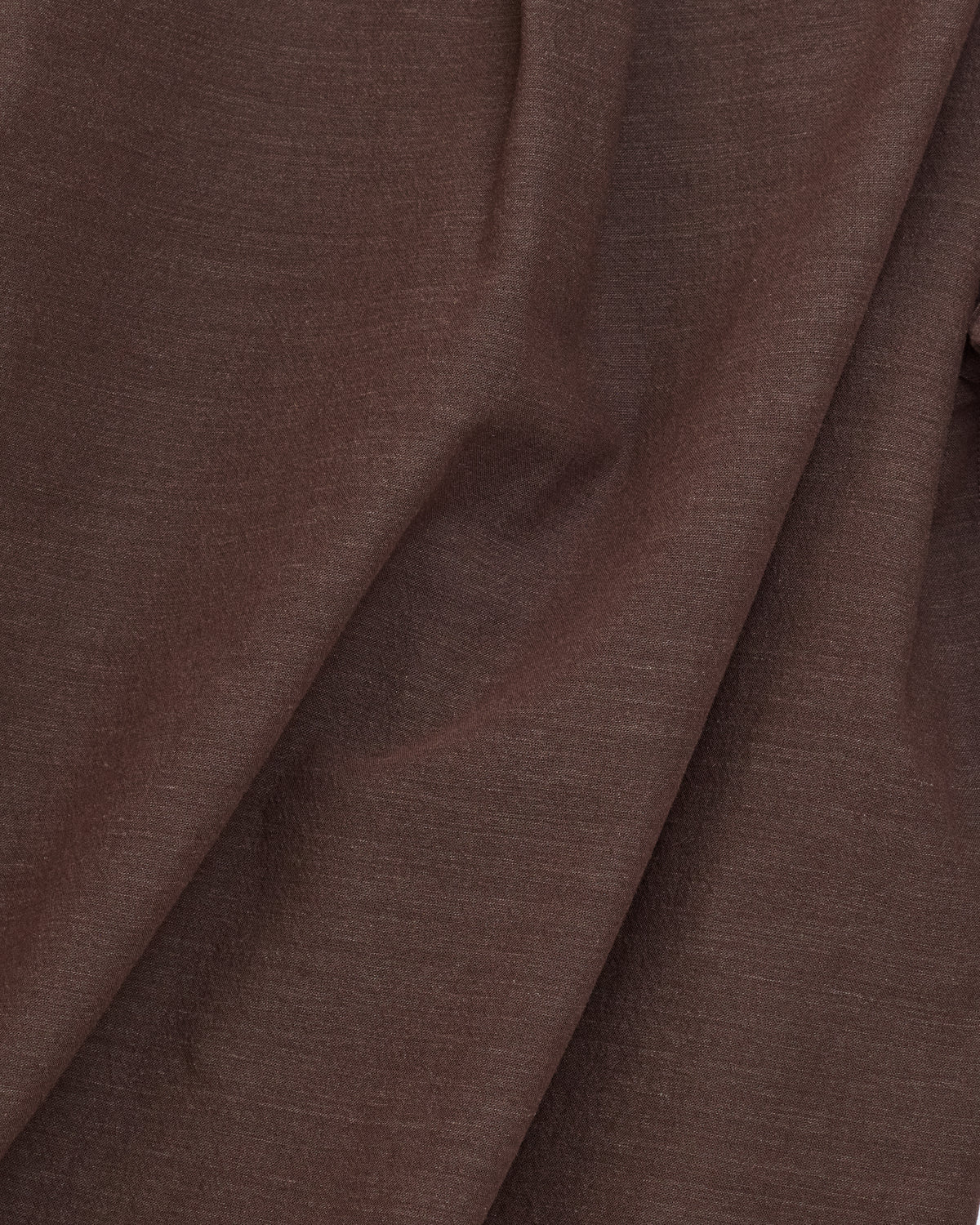 Colbo Metrics Shirt in brown wool-cotton, fabric close-up