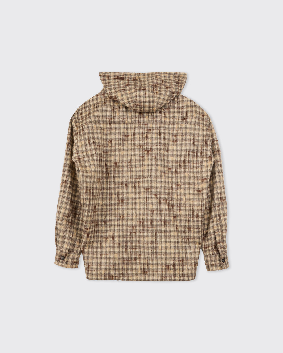 Colbo Hooded Shirt in tweed check 3D, alternate