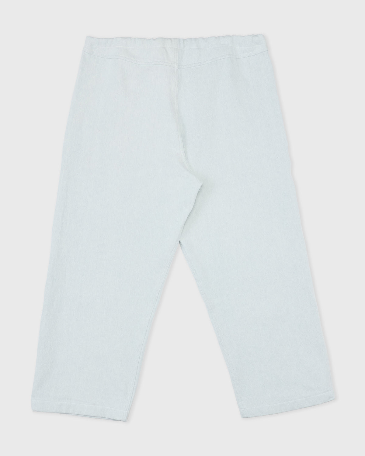 Colbo Farm Pants in summer blue cotton, back, flat lay