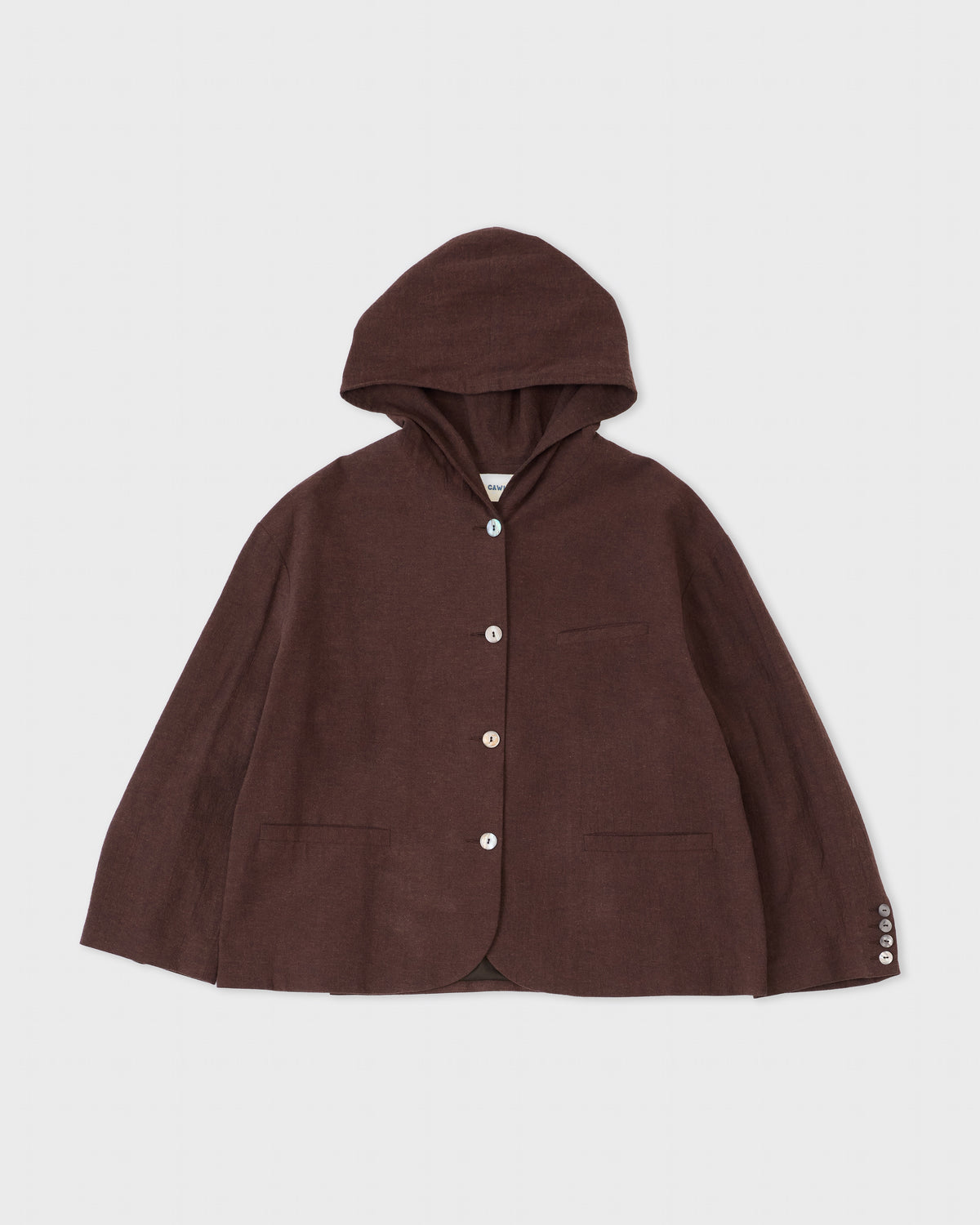 Japanese High Twisted Poplin Cotton Reeva Jacket, Fog Purple