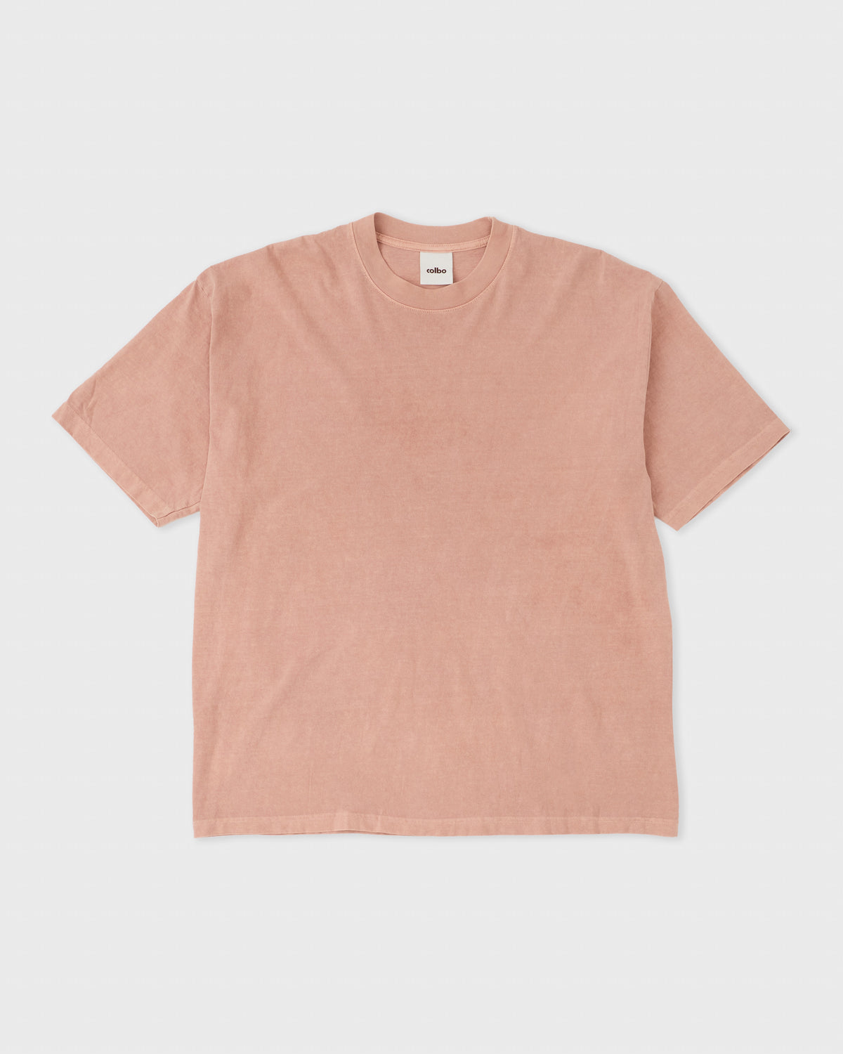 Colbo Light T-shirt in terracotta cotton, front, flat lay