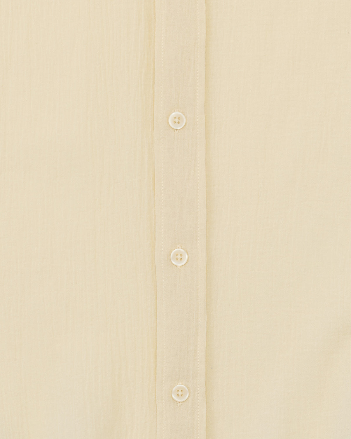 Colbo Office Shirt in light sand cotton, button placket close-up