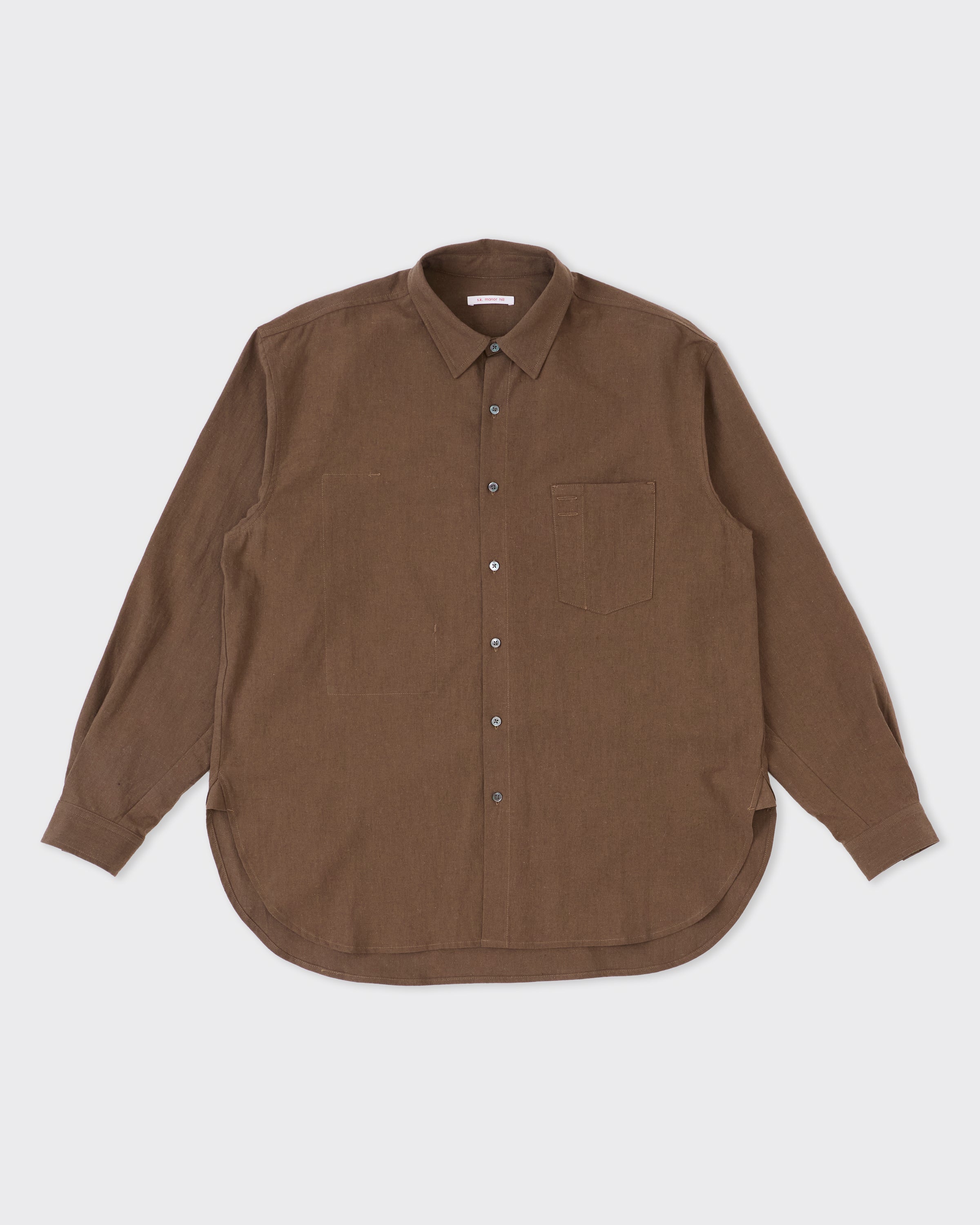 colbo NYC コットン長袖シャツ ブラウン L Shirts & Tops – Colbo